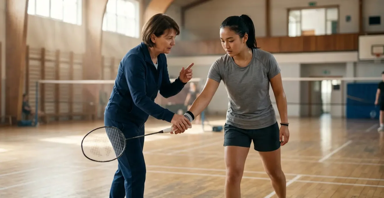 Coaching individuel au badminton pour corriger un défaut technique ancré