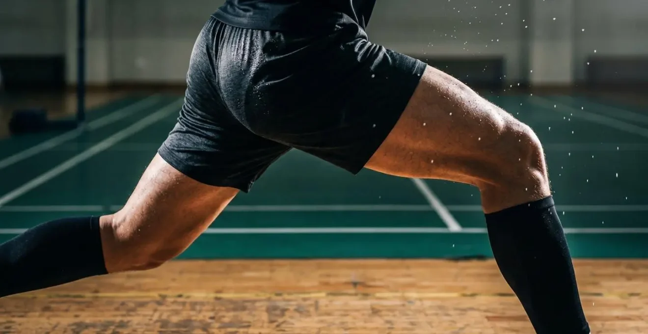 Représentation visuelle de l'intensité physique au badminton montrant les mouvements explosifs et répétés