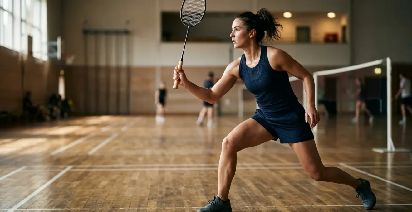 Préparation physique avant match de badminton pour prévenir les blessures musculaires