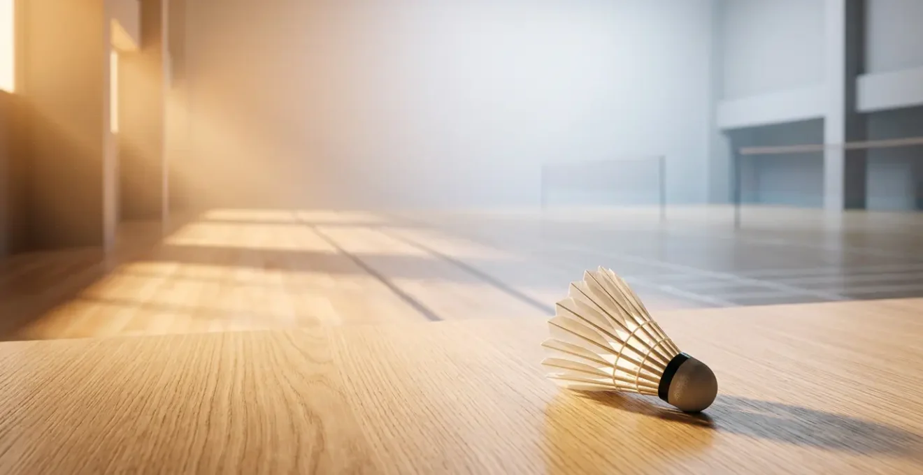 Scène évoquant l'énergie et la préparation nutritionnelle pour un tournoi de badminton